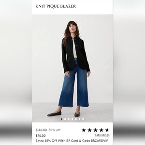 Banana Republic Navy Blazer